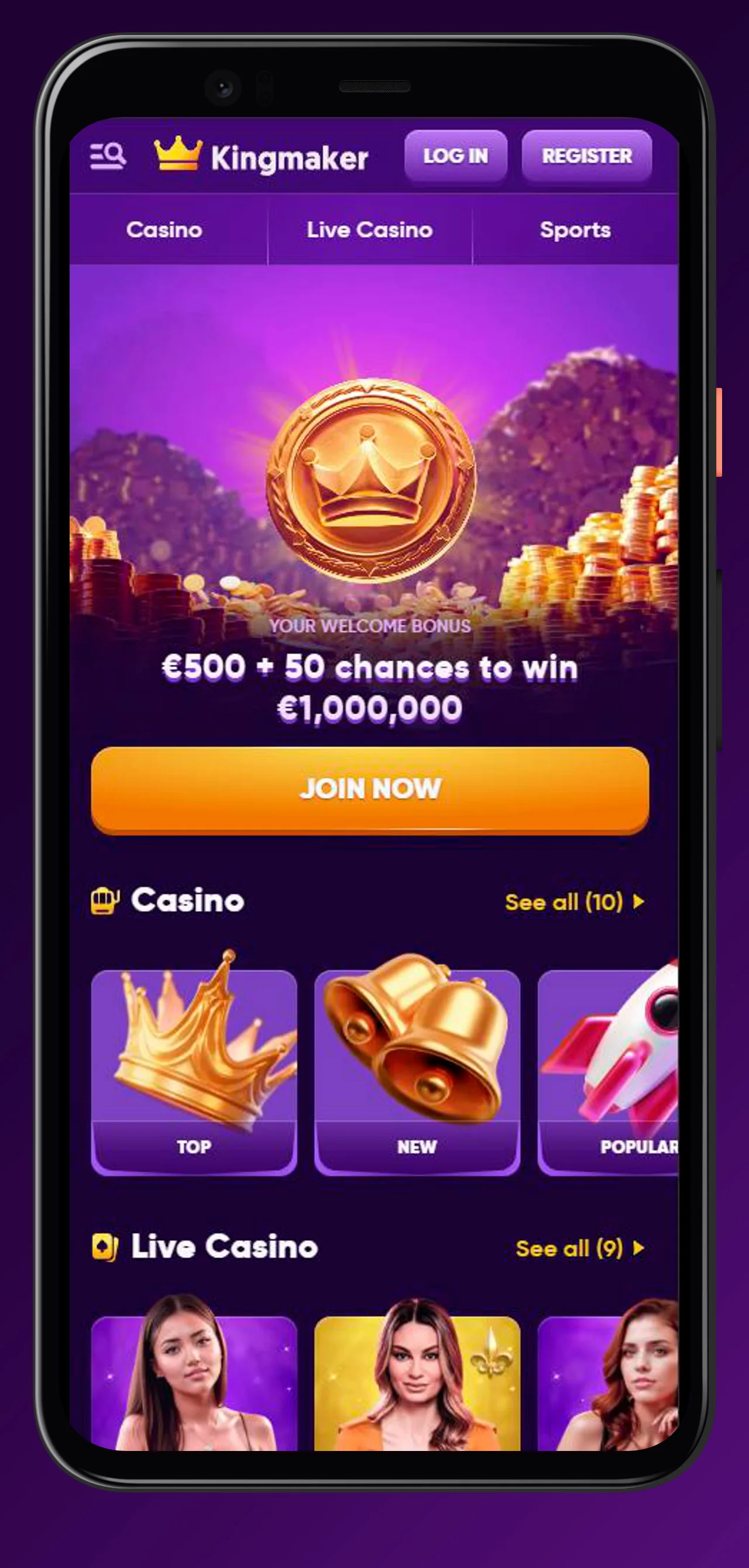 app kingmaker casino
